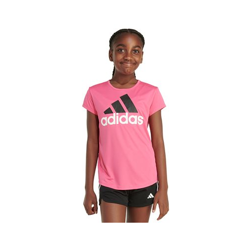 Adidas Big Girls Short-Sleeve Essential Logo Graphic T-Shirt