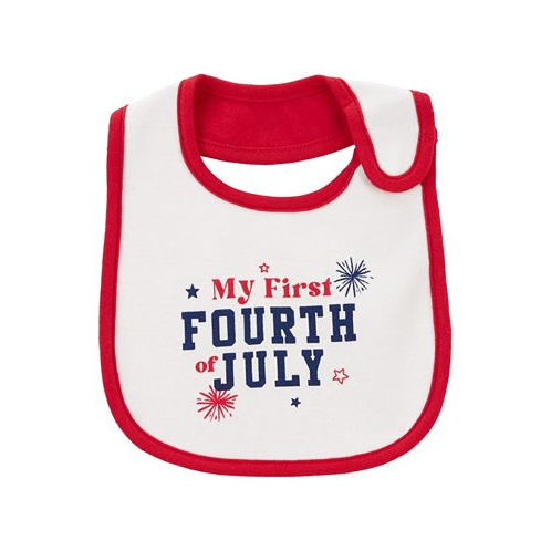 Carters Baby Boys and Baby Girls 4th Of July Teething Bib