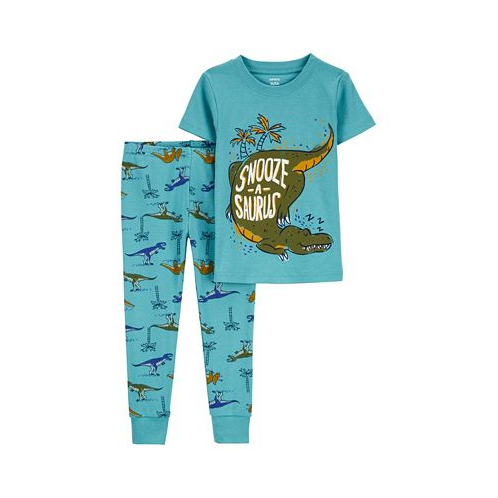 Carters Toddler Boys 2 Piece Dinosaur 100% Snug Fit Cotton Pajamas
