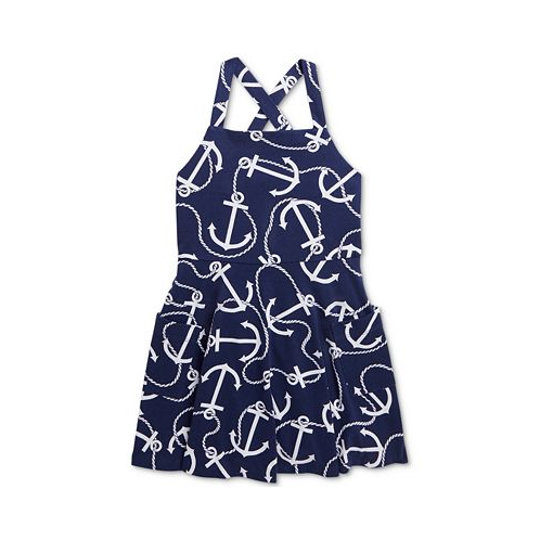Polo Ralph Lauren Toddler & Little Girls Anchor-Print Cotton Jersey Dress