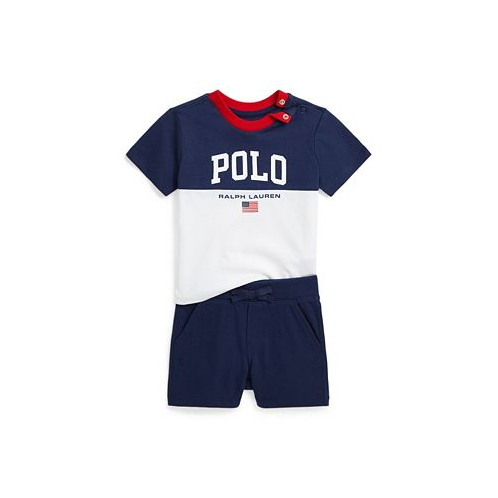 Polo Ralph Lauren Baby Boys Logo Cotton Jersey Tee and Short Set