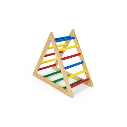 Slickblue Climbing Triangle Ladder with 3 Levels for Kids-Multicolor