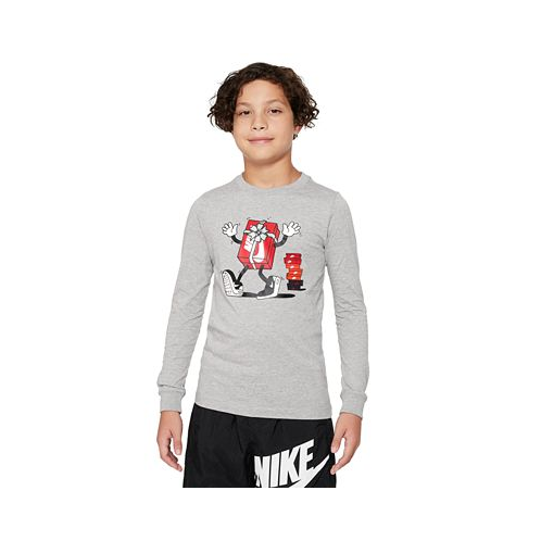 Nike Big Kids Sportswear Printed Long-Sleeve T-Shirt