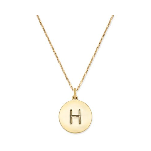 Kate spade new york 12k Gold-Plated Initials Pendant Necklace 17 + 3 Extender