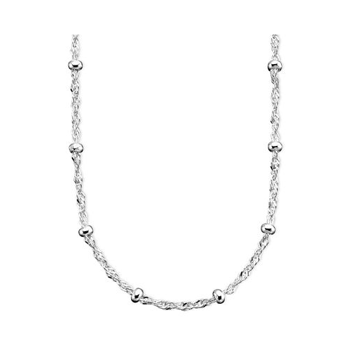 Giani Bernini Small Beaded Singapore 16 Chain Necklace in 18k Gold-Plated Sterling Silver