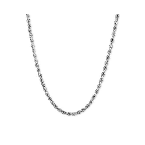 Macys 14k Gold Diamond-Cut Rope Chain 18 Necklace (2-1/2mm)