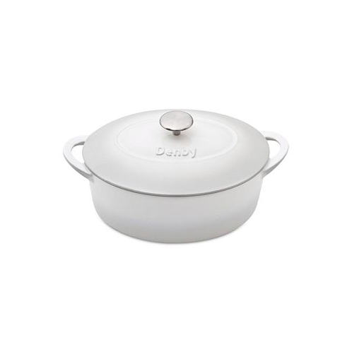 Denby Natural Canvas Cast Iron 4.5 Qt. Oval Covered Casserole
