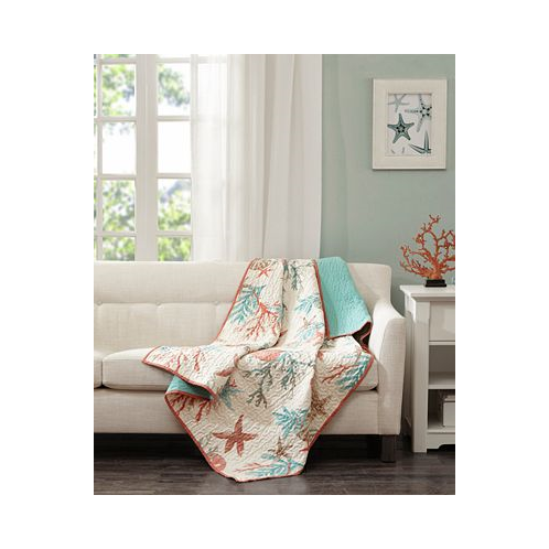 Madison Park Pebble Beach Quilted Reversible Throw 50 x 70