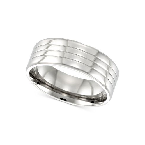 LEGACY for MEN by Simone I. Smith Textured Ring in Stainless Steel