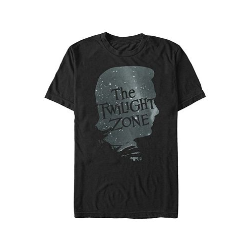 Fifth Sun Twilight Zone CBS Mens Galactic Icon Face Profile Short Sleeve T-Shirt