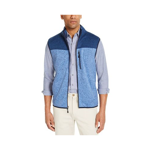 Club Room Mens Colorblock Fleece Sweater Vest