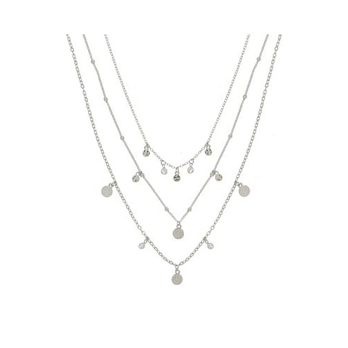 ETTIKA Crystal Detailed Triple Layer Necklace