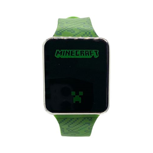 Accutime Kids Minecraft Green Silicone Strap Touchscreen Watch 36x33mm
