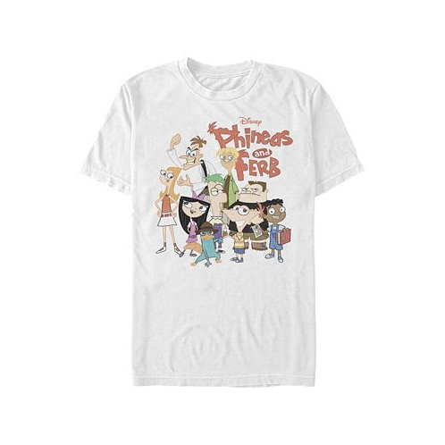 Fifth Sun Mens Phineas and Ferb The Group Short Sleeve T-shirt