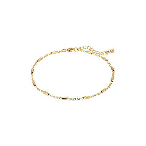 2028 Womens Gold-Tone Chain Anklet