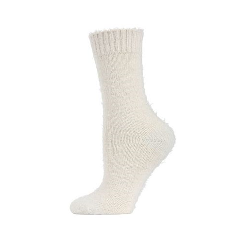 MeMoi Warm Solid Plush Womens Crew Socks