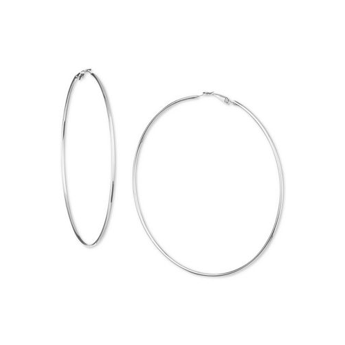 I.N.C. International Concepts Large 2 Gold Tone Wire Hoop Earrings