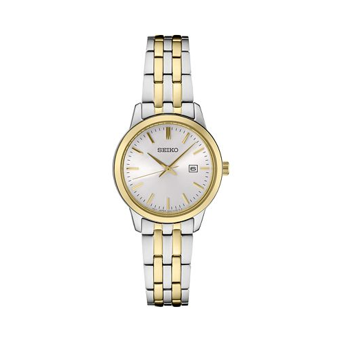 Seiko Womens Essential Two-Tone Stainless Steel Bracelet Watch 30mm