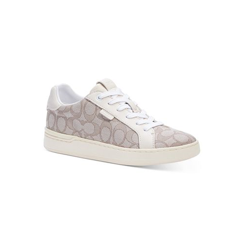 COACH Womens Lowline Lace Up Low Top Sneakers