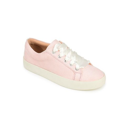 Journee Collection Womens Kinsley Corduroy Lace Up Sneakers