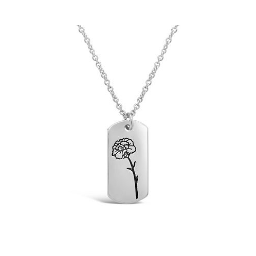 Sterling Forever Womens Birth Flower Necklace