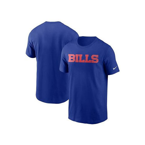 Nike Mens Royal Buffalo Bills Team Wordmark T-shirt