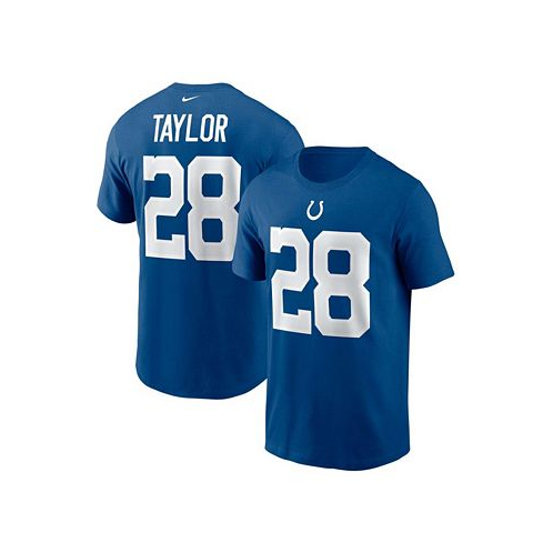 Nike Mens Jonathan Taylor Royal Indianapolis Colts Player Name and Number T-shirt
