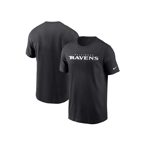 Nike Mens Black Baltimore Ravens Team Wordmark T-shirt