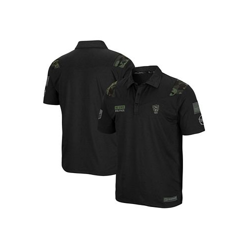 Colosseum Mens Black NC State Wolfpack OHT Military Inspired Appreciation Sierra Polo