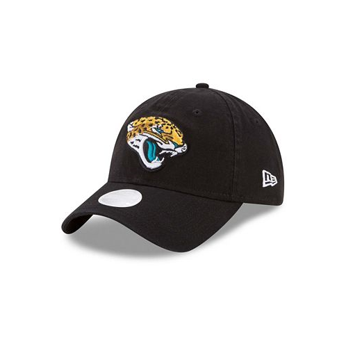 New Era Womens Black Jacksonville Jaguars Core Classic Primary 9TWENTY Adjustable Hat