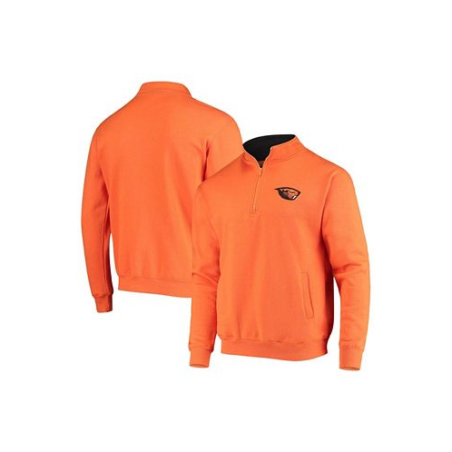 Colosseum Mens Orange Oregon State Beavers Tortugas Logo Quarter-Zip Jacket