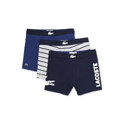 Lacoste Mens Casual Stretch Boxer Brief Set 3 Pack