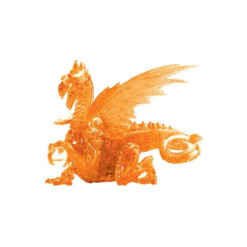 BePuzzled 3D Crystal Puzzle - Dragon Orange - 56 Piece