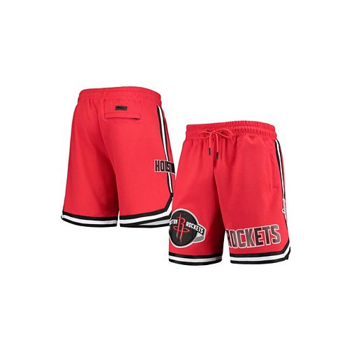 Pro Standard Mens Red Houston Rockets Chenille Shorts