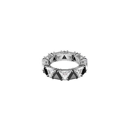 Swarovski Ortyx Cocktail Triangle Cut Rhodium Plated Ring