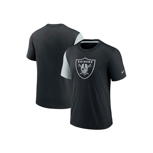 Nike Mens Black and Silver Las Vegas Raiders Pop Performance T-shirt