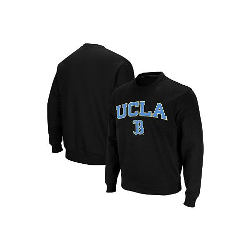 Colosseum Mens Black UCLA Bruins Arch and Logo Crew Neck Sweatshirt