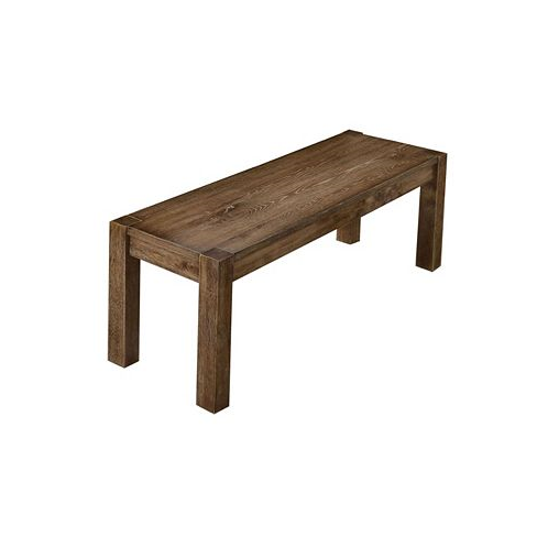 Best Master Furniture Janet Driftwood Transitional Dining Bench