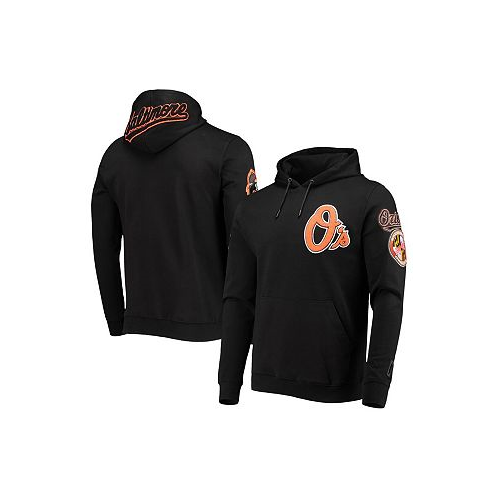 Pro Standard Mens Black Baltimore Orioles Team Logo Pullover Hoodie