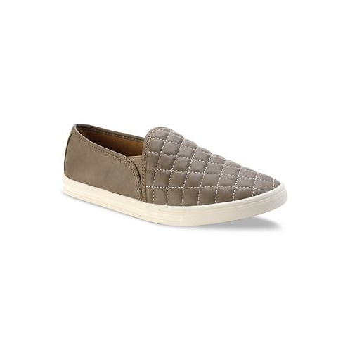 Sun + Stone Womens Mariam Quilted Slip On Sneakers