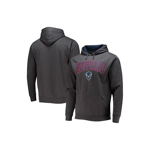 Colosseum Mens Charcoal Howard Bison Isle Pullover Hoodie