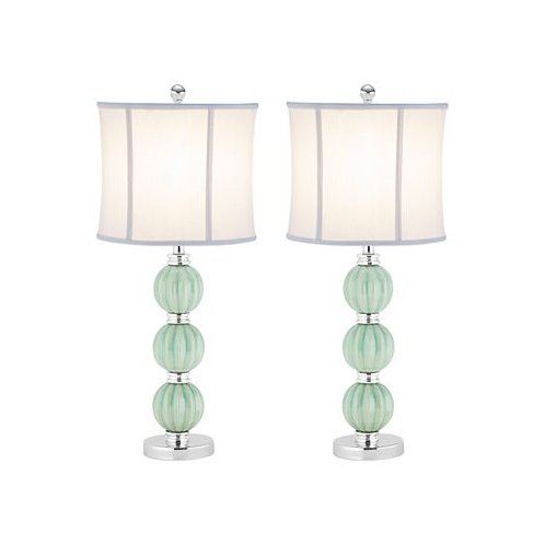 Safavieh Set of 2 Stephanie Green Globe Lamps
