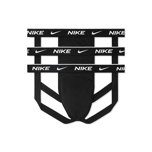 Nike Mens 3-Pk. Dri-FIT Essential Cotton Stretch Jock Strap