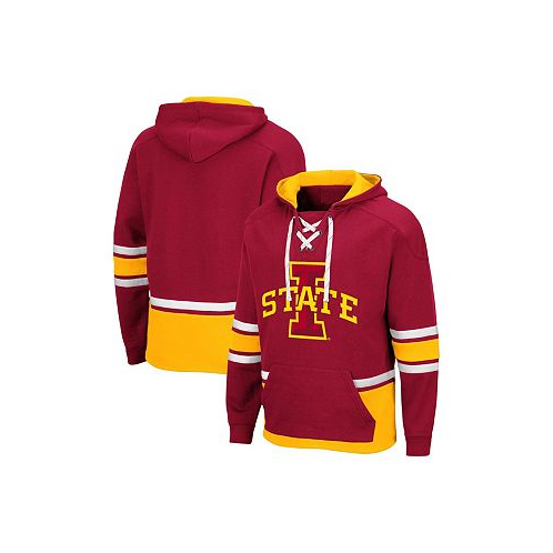 Colosseum Mens Cardinal Iowa State Cyclones Lace Up 3.0 Pullover Hoodie