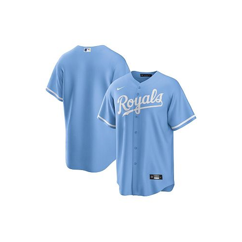 Nike Mens Light Blue Kansas City Royals Alternate Replica Team Logo Jersey