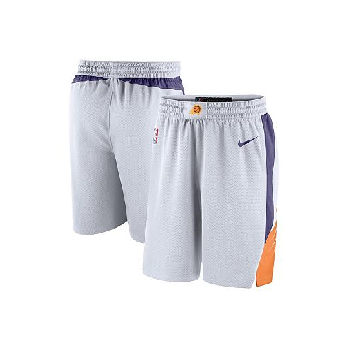 Nike Mens White and Purple Phoenix Suns 2020/21 Association Edition Performance Swingman Shorts