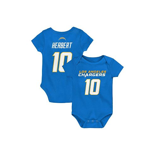 Outerstuff Unisex Infant Justin Herbert Powder Blue Los Angeles Chargers Mainliner Player Name Number Bodysuit