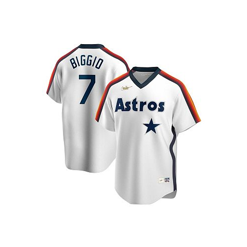 Nike Mens Craig Biggio White Houston Astros Home Cooperstown Collection Logo Player Jersey