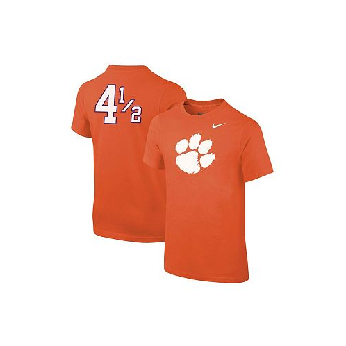 Nike Big Boys Orange Clemson Tigers Disney+ 4A½ Player T-shirt