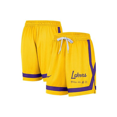 Nike Womens Gold Los Angeles Lakers Crossover Performance Shorts